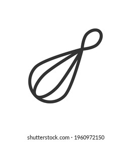 Whisk thin line icon. Symbol in trendy outline style. Premium design for web and apps. Perfect for UI. 