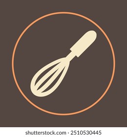 Whisk trendy icon respectable abstract vector illustration colorful artwork beautiful design.eps