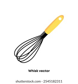 whisk vector design for kitchen utensil and cooking tool illustrations