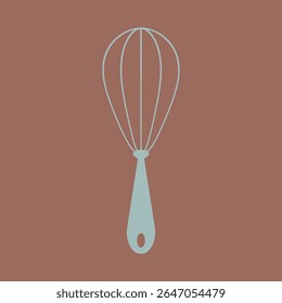 Elemento de ilustração de vetor Whisk. Tema de cozinha e culinária. 