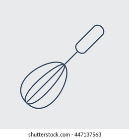 Whisk Vector Line Icon. Eps.-10.