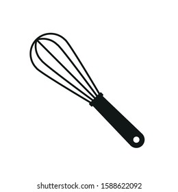 Whisk for whipping and mixing. Simple vector illustration.