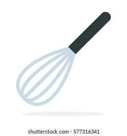 Whisk for whipping vector flat material design isolated on white