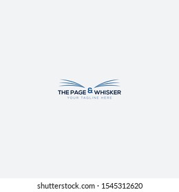 whisker logo design like page the book