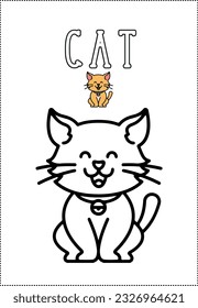 Whiskers und Farben: Fesselnde Stockfotos von Kids-Coloring-Büchern mit Cat-Theme