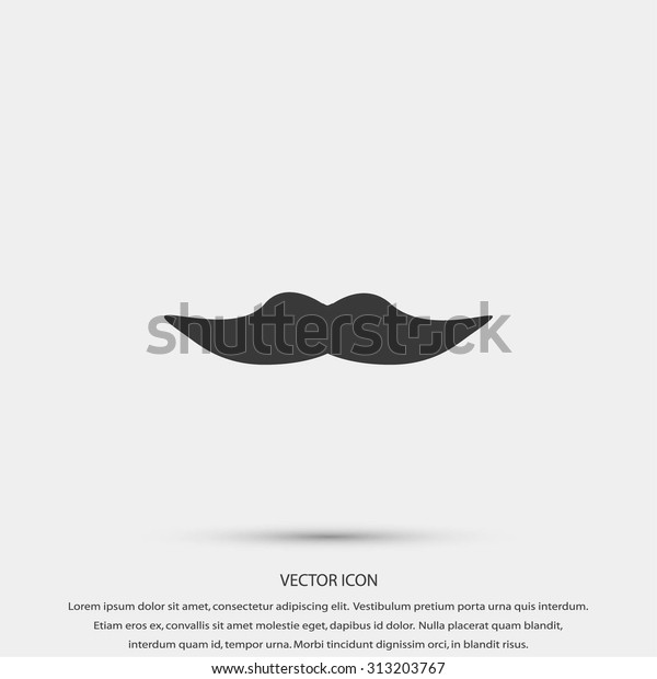 Whiskers Icon Stock Vector (Royalty Free) 313203767