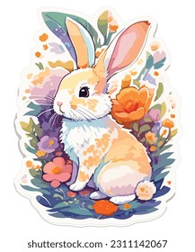 "Whiskers and Wonders: Embrace the Cuteness of Cute Rabbit Clip Art Delights