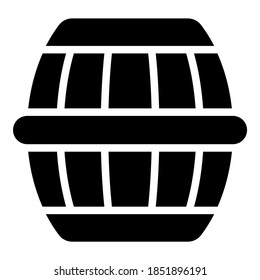 whiskey barrel vector glyph icon. Modern glyph symbols. Collection of traditional elements.