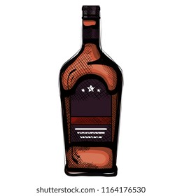 whiskey bottle drink icon