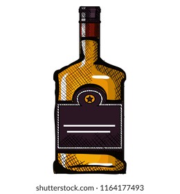 whiskey bottle drink icon