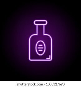whiskey bottle icon. Elements of Alcohol drink in neon style icons. Simple icon for websites, web design, mobile app, info graphics