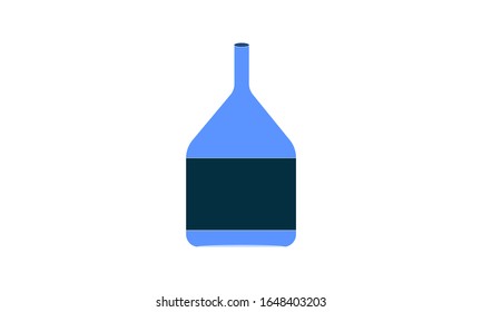 Ilustración vectorial del icono de la botella Whiskey.