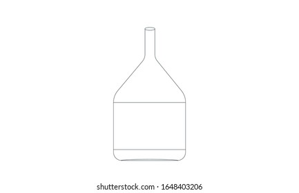 Whiskey Bottle icon vector illustration.