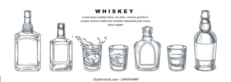 Whiskey bottles  