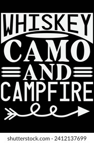 
Whiskey Camo And Campfire eps cut file for cutting machine