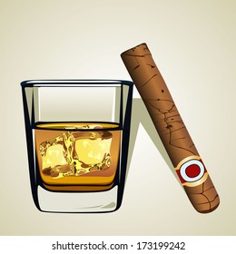 whiskey   cigar
