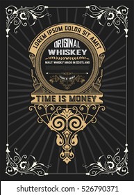 Whiskey design for label and packaging
