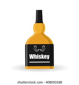 whiskey design over white background, vector illustration