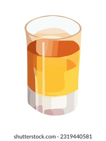 vaso lleno de whisky, icono de ovaciones aislado