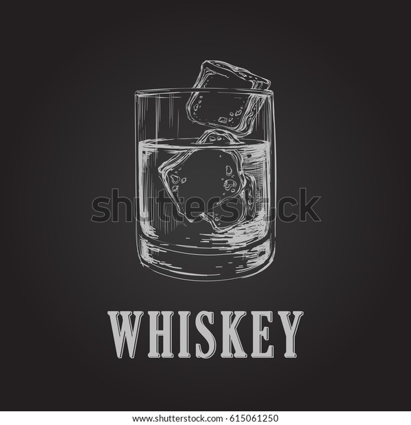ウイスキーグラス手描きのドリンクベクターイラスト のベクター画像素材 ロイヤリティフリー