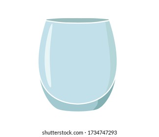 Whiskey glass icon in isolate on a white background. Vector illustration.