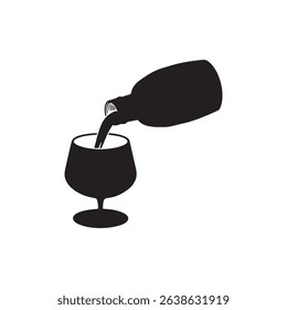 Whiskey Glass icon isolated. vector icon on white background