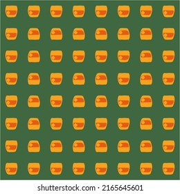 Whiskey glass seamless pattern, great design for any purposes. Doodle style. Color hand drawn image. Repeat template. Party drinks concept. Freehand drawing. Cartoon sketch graphic draft. Vector.
