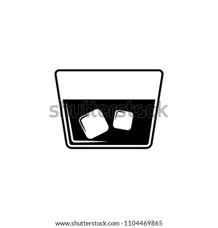 whiskey with ice icon. Element of simple drinks icon for mobile concept and web apps. Detailed whiskey with ice icon can be used for web and mobile. Premium icon