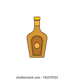 Whiskey icon. Cartoon illustration of Whiskey vector icon for web isolated on white background