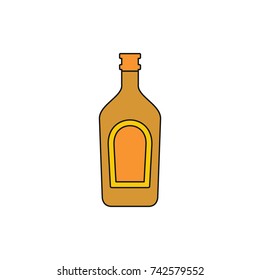 Whiskey icon. Cartoon illustration of Whiskey vector icon for web isolated on white background