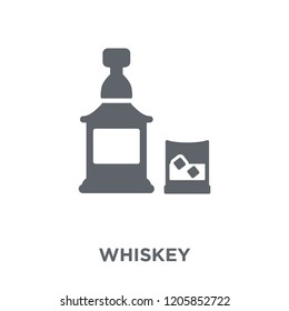 Whiskey icon. Whiskey design concept from Drinks collection. Simple element vector illustration on white background.