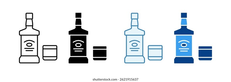 Whiskey-Symbol - Sammlung mehrerer Stile festlegen