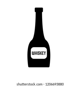 WHISKEY Icon vector.bottle of WHISKEY