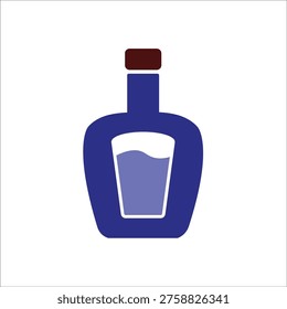 whiskey icons simple colred vector