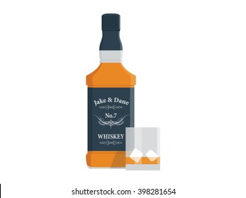 Whiskey Illustration - Flat Icon