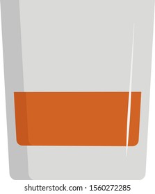 Whiskey, ilustración, vector sobre fondo blanco.