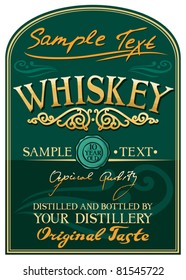 whiskey label