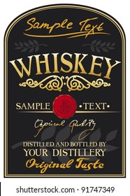 whiskey label