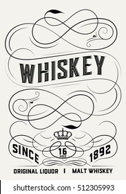Whiskey label design