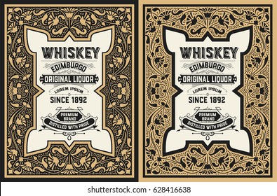 Whiskey-Etikettendesign