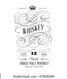 Whiskey Label Logo