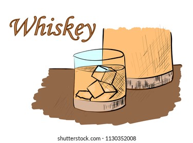 whiskey on the table