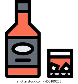 whiskey outline icon