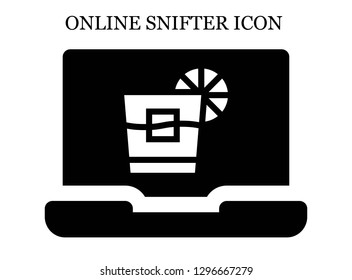 Whiskey search icon. Editable Whiskey search icon for web or mobile.