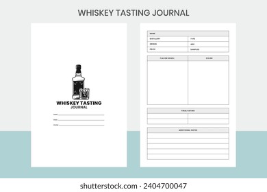 Whiskey Tasting Journal Kdp Interior