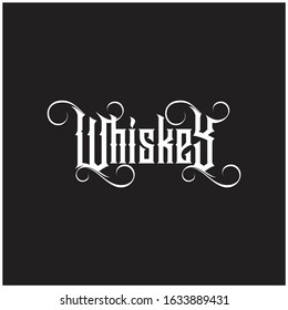 Whiskey typography Tshirt design vector