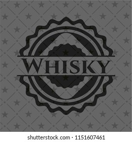 Whisky dark icon or emblem