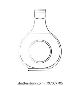 Whisky glass bottle