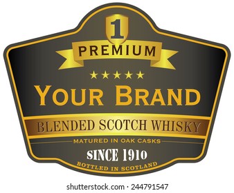 whisky label