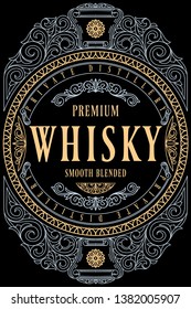 Whisky - Ornate Vintage Decorative Label